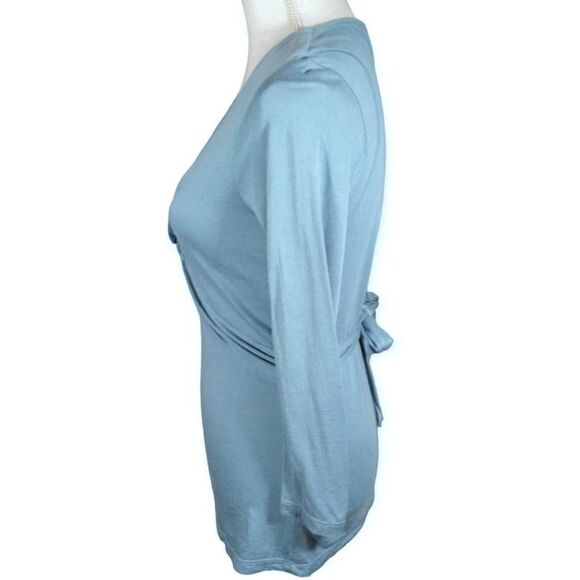 NINE WEST PETITE BLUE TOP SZ.SP EUC - Picture 2 of 5